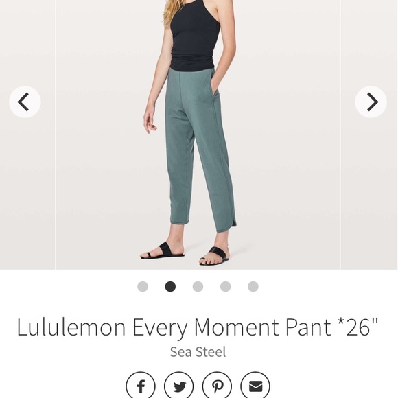 Every moment pants Lululemon sea steel 4! - Picture 2 of 8